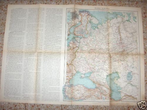 Mappa carta russia - carta, europea