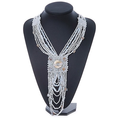Collana nappa perle - , vetro