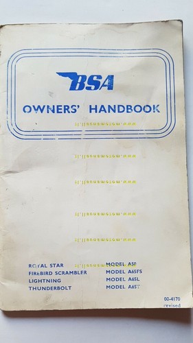 Bsa 500 650 a50 - bsa, 500-650