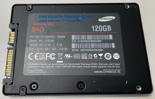Samsung ssd 840 120 5 - ssd,