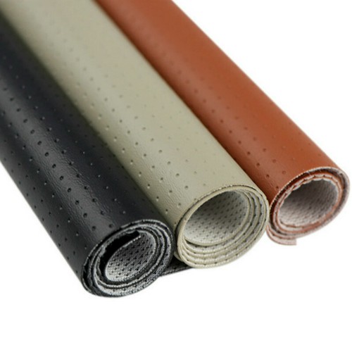 Tessuto pelle pvc traforato - pelle,