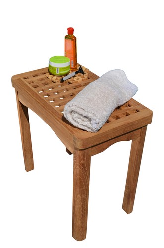 Sgabello legno teak grado - sgabello,