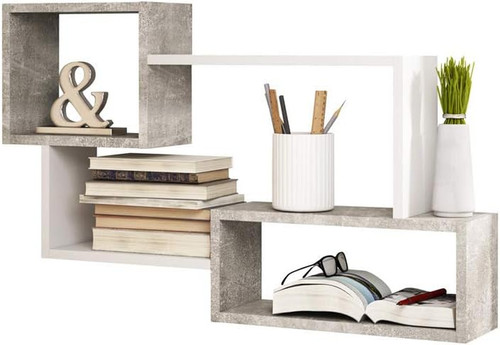 Mensola pensile grigio 54 0 - grigio,, 54.0