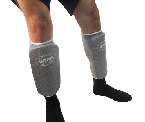 Shin pads mma grigio - shin,