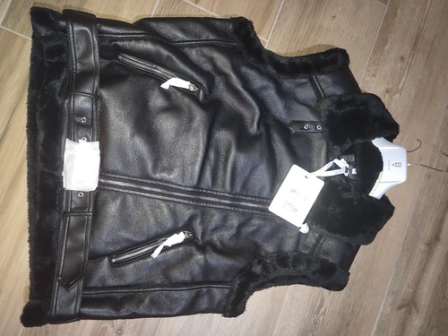 Smanicato nero eco pelle con