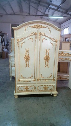 Armadio ante legno avorio - armadio, 2