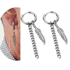 Orecchini uomo cerchio con