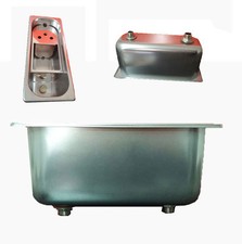 Vaschetta lava porzionatore acciaio inox per gelateria vasca lavaporzionatore 