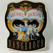 ✅ Adesivo MICHAEL JACKSON DANGEROUS ORIGINALE Sticker Vintage 80' POP MUSIC