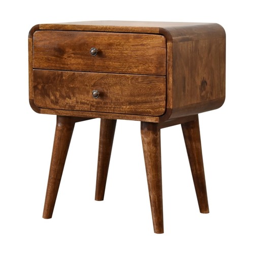 Comodino stile nordico legno - comodino,