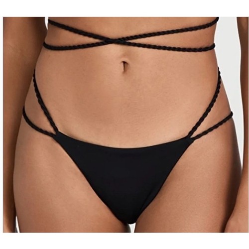 Fondo bikini nero - nero, avvolgente