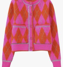 Zara cardigan rombi quadri