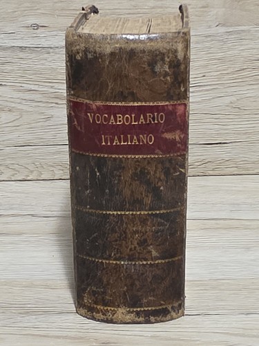 Vecchio vocabolario italiano - vocabolario,