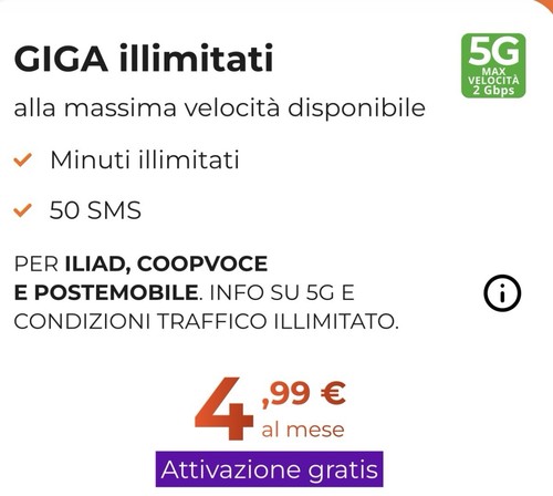 Windtre unlimited xxs 5g - go,