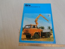 BROCHURE DEPLIANT MONOPAGINA GRU PM SU CAMION FIAT 75 e 90