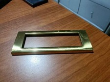 GIACENZA MAG AVE 45P96TT PLACCA PLACCHETTA 6 MODULI OTTONE LUCIDO  SISTEMA 45