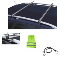 PER TOYOTA Rav 4 anno 2003 BARRE PORTATUTTO PER TETTO AUTO 130CM CON RAILING AL