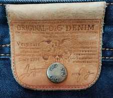 Dolce E Gabbana Taglia 28 Denim D&G Denim Jeans Molto Rari **Bottone Mancante**