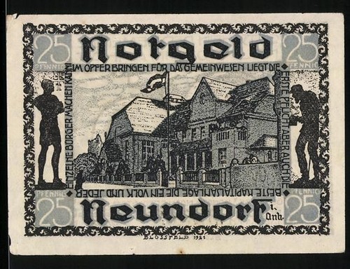 Notgeld neundorf 1921 25 - neundorf, 1921,