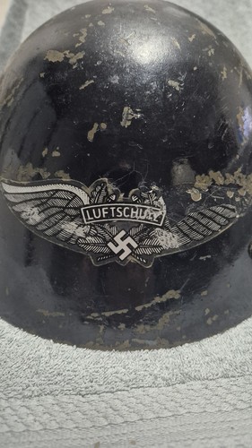 Ww2 elmetto luftschutz raro - elmetto,