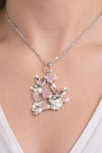 Collana playboy coniglietto - collana,