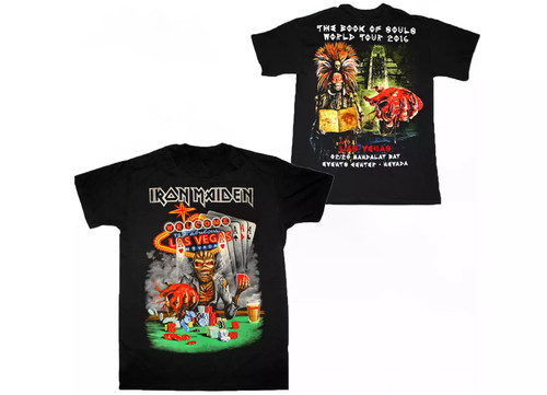 Maglietta iron maiden - maiden, vegas