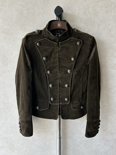 Giacca blazer velluto militare