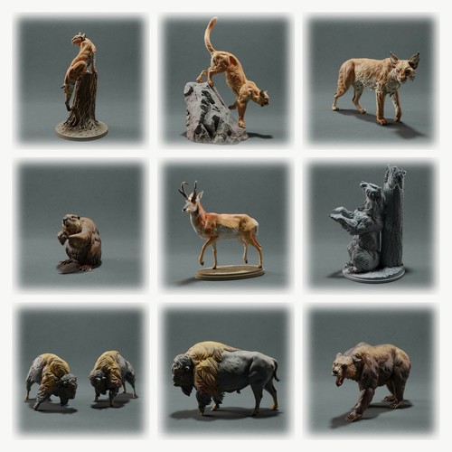 Set figure animali nord - set,
