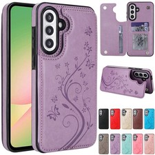 Custodia per Samsung A17 A56 A36 A16 A55 A35 A15 A54 magnetica pelle portafoglio case