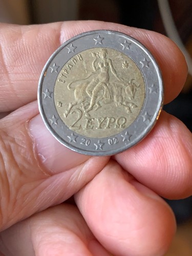 Moneta euro grecia - moneta,