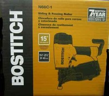 BOSTITCH N66C-1 KIT PISTOLA CHIODATRICE CHIODATRICE PNEUMATICA ANGOLARE NUOVA in SCATOLA APERTA