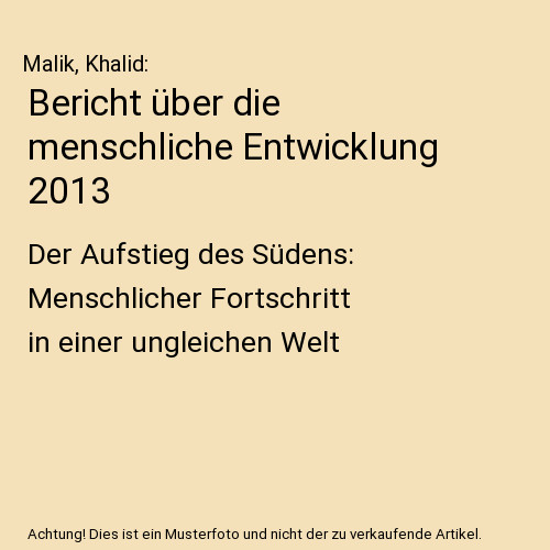 Bericht über die menschliche