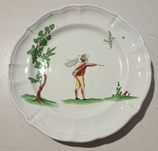 PIATTO SMALTATO, G. ANDLOVITZ, LAVENO, SERIE VECCHIA MILANO, ANNI 40