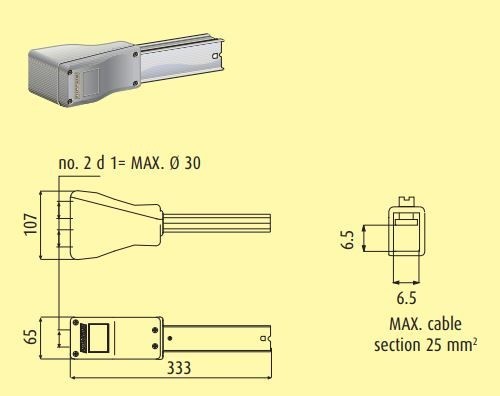 Alimentazione testata ip55 - testata,