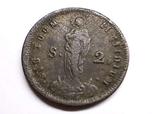 Moneta antica soldi 1798 - antica,