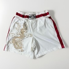 Rare Dolce & Gabbana Junior  Muay Thai Shorts Embroidered & Satin Accents XS