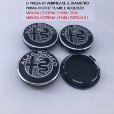 4 pz Coprimozzo ALFA ROMEO 147