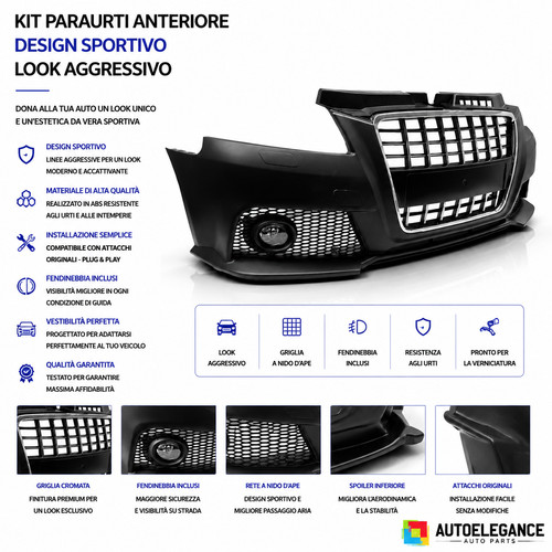 Paraurti anteriore audi 8p - audi,