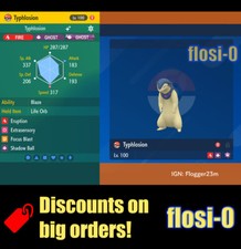 6IV Shiny Typhlosion Hisui