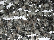 - Pietre Dure Forate a Filo - Collana lunga - QUARZO TORMALINA