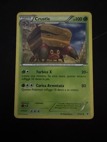 Carta pokemon crustle - carta, 7/101