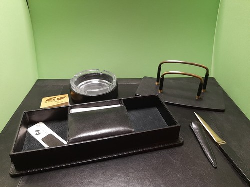 Set scrivania pelle niji - set, in