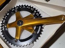 NOS MICHE Gold Track Crank Set