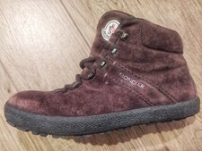 Scarponcini stivaletti Moncler in pelle scamosciata