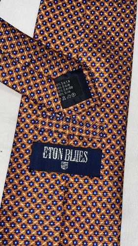 Cravatta eton blues 100 seta - cravatta,