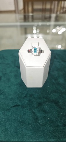 Anello oro bianco 750 - bianco, con