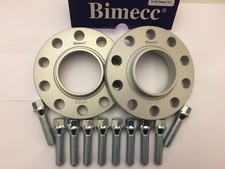 DISTANZIALE RUOTA IN LEGA MOZZO BIMECC 16mm + 8 bulloni m12x1,25 per fiat panda 4x98 58,1