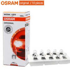 LAMPADE OSRAM ORIGINAL 2825 12V 5W TUTTO VETRO TARGA FRECCIA POSIZIONE 10 pezzi