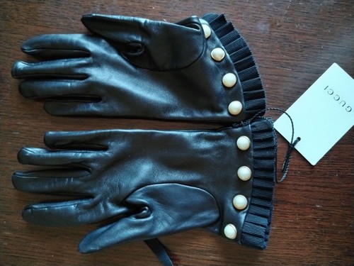 Guanti gucci con perle nuovi - guanti,