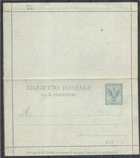 1901 BIGLIETTO POSTALE 5C